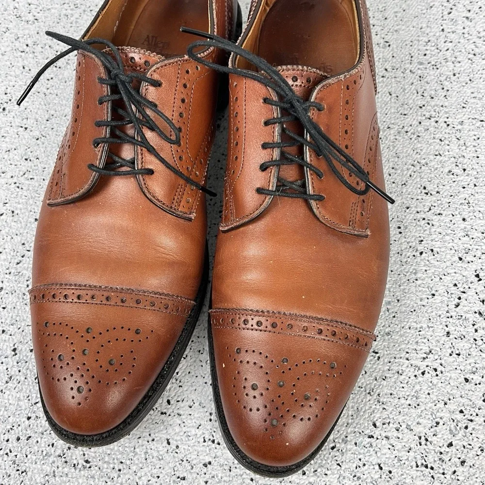 Allen Edmonds Sanford Dress Shoes‎ Mens 11 AA Leather Oxford Cap Toe